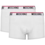 Boxers de créateur Moschino blancs à logo en coton Taille M look fashion pour homme 