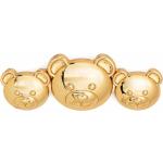 Broches en or de créateur Moschino en métal à motif ours pour femme 