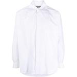 Chemises de créateur Moschino blanches à manches longues à manches longues pour homme en promo 