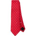 Cravates de créateur Moschino rouges à pois à strass à motif papillons Tailles uniques pour homme 