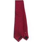 Cravates en soie de créateur Moschino rouge brique à motif papillons Tailles uniques pour homme 