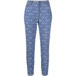 Jeans imprimés de créateur Moschino bleus en coton mélangé Taille XS W44 pour femme en promo 