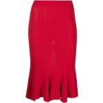 Jupes à rayures de créateur Moschino rouges à rayures en viscose mi-longues Taille XXL pour femme 