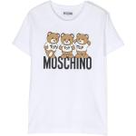 T-shirts Moschino blancs en peluche à motif ours de créateur Taille 8 ans look fashion pour fille de la boutique en ligne Miinto.fr 