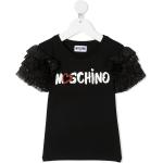 T-shirts à imprimés de créateur Moschino noirs enfant Taille 14 ans en promo 