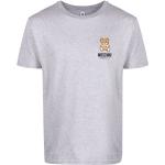T-shirts à imprimés de créateur Moschino gris à manches courtes à col rond pour homme 