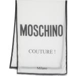 Écharpes en soie de créateur Moschino blanches en modal Tailles uniques pour femme 