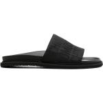 Chaussures de créateur Moschino noires en cuir à bouts ouverts Pointure 41 pour homme 