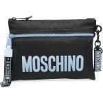 Pochettes de créateur Moschino noires zippées pour femme en promo 