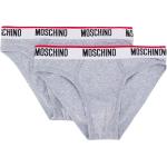 Slips en coton de créateur Moschino gris en coton mélangé pour homme 