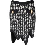 Jupes en soie de créateur Moschino noires à carreaux minis Taille XL pour femme en promo 