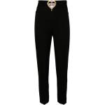 Pantalons de costume de créateur Moschino noirs en viscose à perles Taille XXL W46 pour femme 