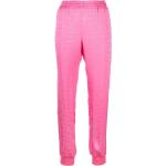 Pantalons en soie de créateur Moschino roses en viscose Taille XS W44 pour femme en promo 