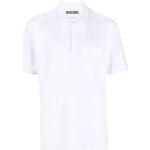 Polos de créateur Moschino blancs en jersey à manches courtes Taille XL classiques pour homme 