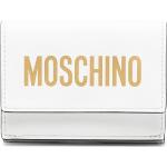 Portefeuilles de créateur Moschino blancs en cuir synthétique en cuir pour femme en promo 
