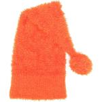Bonnets de créateur Moschino orange en fourrure à pompons seconde main Tailles uniques pour femme 