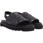Sandales de créateur Moschino noires pour femme en promo 