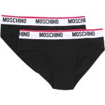 Slips en coton de créateur Moschino noirs pour homme 
