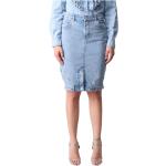 Jupes de créateur Moschino bleues en denim Taille XS look fashion pour femme 