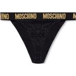 Bas de bikini de créateur Moschino noirs Taille M pour femme 