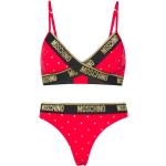 Bikinis string de créateur Moschino rouges à pois Taille L pour femme 