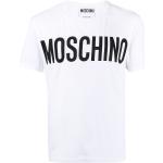 T-shirts à imprimés de créateur Moschino blancs à manches courtes à col rond Taille XL pour homme 