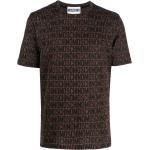T-shirts à imprimés de créateur Moschino marron à manches courtes Taille 3 XL pour homme 