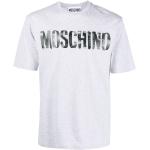 T-shirts à imprimés de créateur Moschino gris à manches courtes à col rond Taille XL pour homme en promo 