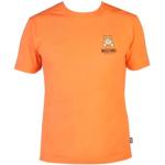 T-shirts de printemps de créateur Moschino orange à logo en coton à motif ours à manches courtes à manches courtes Taille XL look casual pour homme 