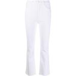 Jeans évasés Mother blancs à franges W24 L29 pour femme 