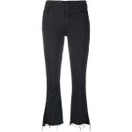 Jeans Mother noirs en lyocell à franges éco-responsable stretch W25 classiques pour femme en promo 