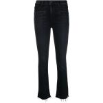 Jeans slim Mother noirs en coton mélangé à motif animaux W24 L28 pour femme 