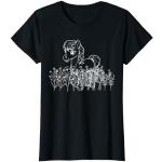 T-shirts noirs à motif chevaux classiques pour femme 
