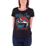 Motley Crue T Shirt Heels V 3 Band Logo Nouveau Officiel Femme Skinny Fit Noir Size L