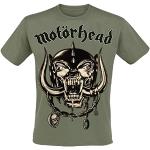 T-shirts verts à manches courtes Motörhead à manches courtes à col rond Taille 3 XL look fashion pour homme 