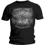 T-shirts noirs Motörhead Taille L look Rock pour homme 