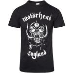 T-shirts noirs en coton à manches courtes Motörhead à manches courtes Taille XL look fashion pour homme 