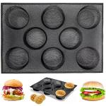 Moules en silicone noirs en silicone à motif hamburger en promo 