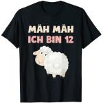 T-shirts noirs à motif moutons enfant look fashion 