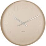 Horloges design Karlsson marron en acier finition mate contemporaines 