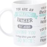 Mr. Wonderful WOM02867 Mug You are an Amazing Father (ANG), Céramique, Multicolore, 14.8 x 13.6 x 16.2 cm
