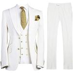 Vestes de costume blanc d'ivoire Taille XL look fashion pour homme 