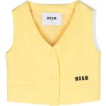 Msgm - Kids > Jackets > Vests - Yellow -