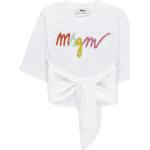 T-shirts à col rond MSGM blancs à perles Taille 10 ans pour fille de la boutique en ligne Miinto.fr avec livraison gratuite 