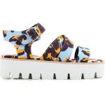 Sandales plates MSGM multicolores en tissu Pointure 37 look fashion pour femme 