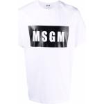 MSGM t-shirt à logo imprimé - Blanc