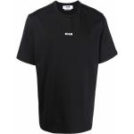 T-shirts à imprimés MSGM noirs à manches courtes à col rond pour homme 