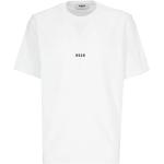 T-shirts à imprimés MSGM blancs à manches courtes Taille XL pour homme 