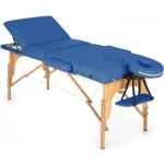 Tables de massage bleues pliables 