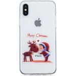 Coques & housses iPhone XS Max pour fêtes de Noël multicolores à rayures 